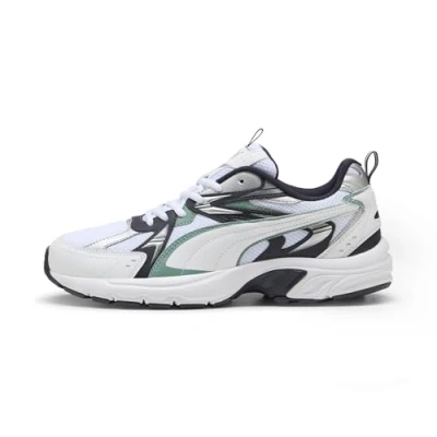 Imagen de PUMA Milenio Tech, Zapatillas Unisex Adulto, White Green Moon New Navy, 44.5 EU