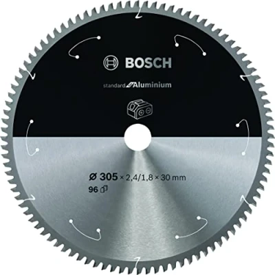 Imagen de Bosch Professional Disco de sierra circular Standard for Aluminium (aluminio, 305 x 30 2,4 mm, 96 dientes, accesorio sin cables)