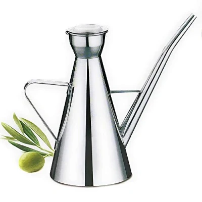 Imagen de MGE Aceitera Clásica Acero Inoxidable Vinagrera Recipiente para Aliños 300 ml