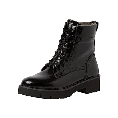 Imagen de Tamaris Comfort, Botas Cortas al Tobillo Mujer, Patente Negra, 41 EU Ancho