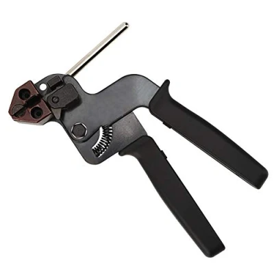 Imagen de Tensor de Bridas, 210 X 120 12 Mm Pistola Bridas Metal, para Bloquear Y Cortar las Acero Inoxidable, Negro