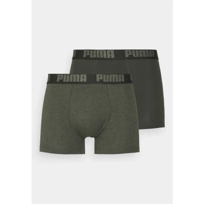Imagen de PUMA Calzoncillos tipo bóxer para hombre, paquete de 4, 038 Green Melange, S