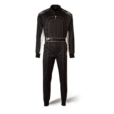 Imagen de Mono de carreras Kart, mujer hombre, negro/blanco, medium