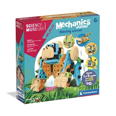 Imagen de Clementoni, 61735, Maker&#039;s Lab, Moving Animals, Made In Italy, Set de construcción para niños a partir 6 años en adelante, Versión Inglés