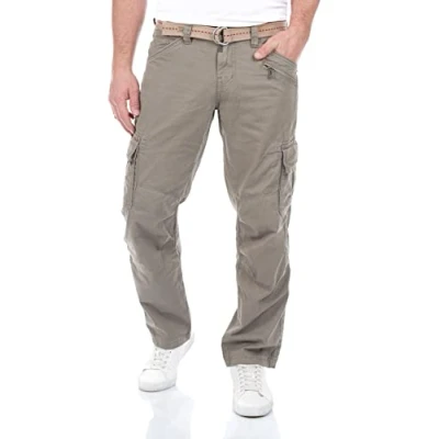 Imagen de Timezone Benito Pantalones cargo, Hombre, Talla: 34x30, Perl grey