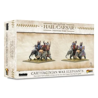 Imagen de Warlord Games Elefantes de guerra cartagineses miniaturas plástico a escala épica para granizo César altamente detalladas la era antigua juegos mesa