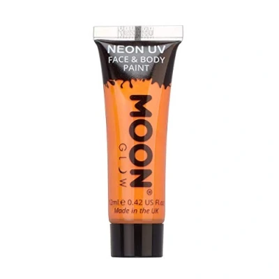 Imagen de Moon Glow Pintura corporal y facial intensa de neón UV Intenso Naranja 12 ml