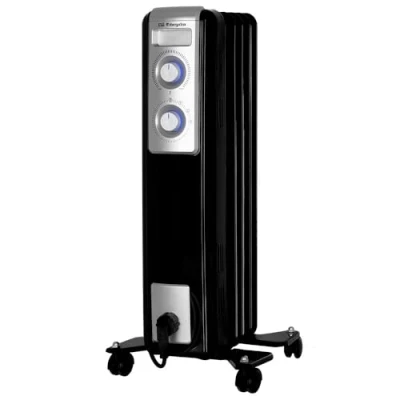 Imagen de Orbegozo RN 1000 Radiador de aceite, 5 elementos, W, luz LED, termostato regulable, recogecables, ruedas pivotantes