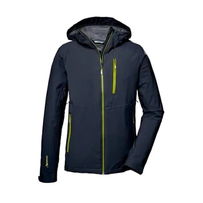 Imagen de killtec Hombres Chaqueta funcional impermeable/chaqueta exterior con capucha. KOS 25 MN JCKT, blue, XL, 41314 000