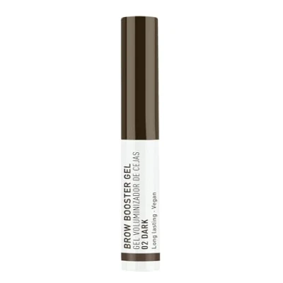 Imagen de Beter Gel para maquillar las cejas Brow Booster con fibras densificantes, volumen y definición, todo tipo de cejas, acabado natural, color castaño oscuro