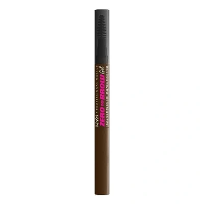 Imagen de NYX Professional Makeup Zero to Brow, Gel rellenador de cejas, Acabado natural natural, Larga duración hasta 2 días, Tono: Chocolate