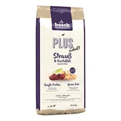 Imagen de bosch HPC PLUS Avestruz y Patata Alimento para perros adultos de todas las razas Monoproteico Sin cereales 1 x 12,5 kg