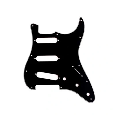 Imagen de Alnicov 11 agujeros Sss guitarra Strat Pick Guard se adapta a estándar Modern guitarra, reemplazo de negro