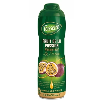 Imagen de Teisseire Jarabe de Maracuyá para Bebida Refrescante, Cócteles, Bidón Reciclable 60cl