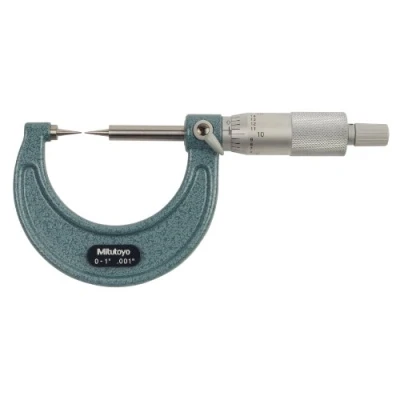 Imagen de Mitutoyo 112 177 serie punto micrometre, 15 Degree, 0 &quot; 1&quot; Rango, 0.001 &quot;Graduación