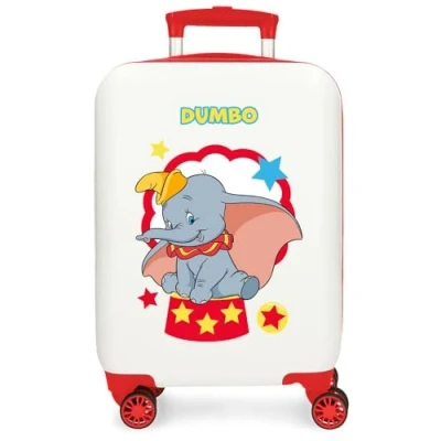 Imagen de Disney Joumma Dumbo Circus Maleta de Cabina Blanco 33x50x20 cms Rígida ABS Cierre combinación Lateral 28,4L 2 kgs 4 Ruedas Dobles Equipaje Mano
