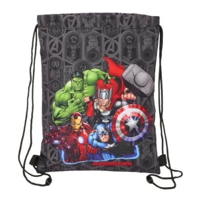 Imagen de AVENGERS VENDETTA Mochila Saco Plano Junior, Mochila, Ideal para Niños de Diferentes Edades, Cómoda y Versátil, Calidad Resistencia, 26x34 cm