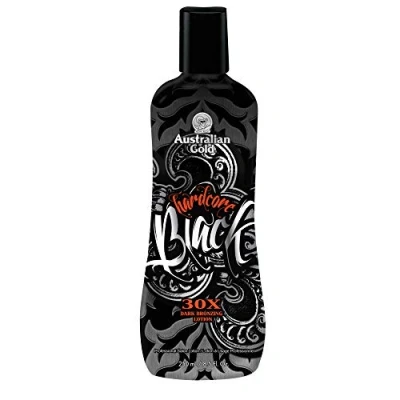 Imagen de Australian Gold Loción bronceadora de tono oscuro Hardcore Black 30X, 250 ml