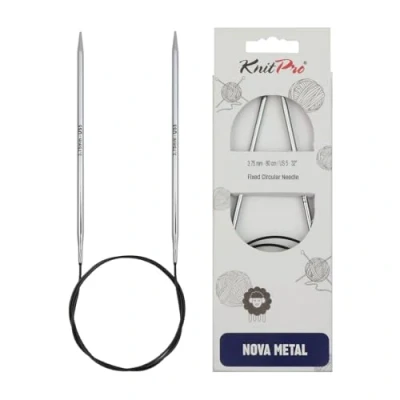 Imagen de Knit Pro Nova Metal: Knitting Pins: Circular: Fijo: 80 cm x 3,75 mm, Multi Colour, 3,75mm