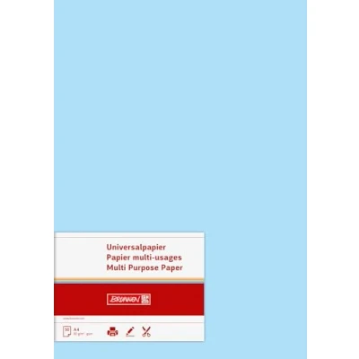 Imagen de Baier &amp; Schneider Papel multifunción (mate, A4, 80 g/m², 50 hojas), color azul claro