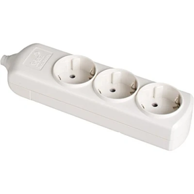 Imagen de SOLERA 8003 Regleta/base múltiple sin cable de 3 enchufes, color blanco