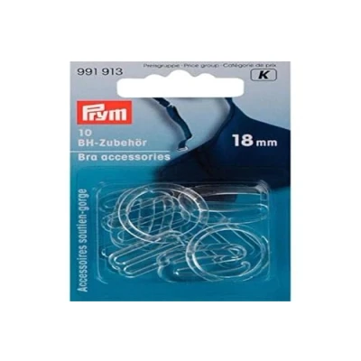 Imagen de Prym Bra Accessories, Transparent, 18mm, KST, 10 Unidades