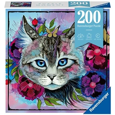 Imagen de Ravensburger Puzzle: Gato, Puzzles para Adultos y Niños, Rompecabezas Adultos, puzzle 200 piezas, Regalos Originales Mujer, No incluye Pegamento enmarcar, 33x21