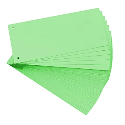 Imagen de Paquet 100 fiches intercalaires horizontales unies perforees forever 105x240mm