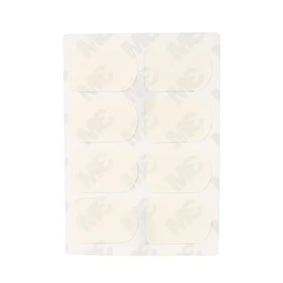 Imagen de 8 Piezas Boquilla Parche Cojines Almohadillas Saxo Tenor Saxofón Almohadilla para Alto Clarinete(0.3mm Small Oval Blanco)
