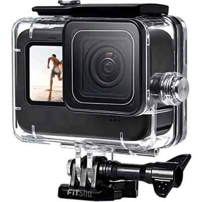 Imagen de FitStill 60M/196FT Funda Impermeable para Gopro Hero 13 /Hero12 /Hero11 /Hero10 /Hero 9 Negro, Carcasa Protectora Buceo Subacuático con Accesorios de Montaje Go Pro 13/12/11/10/9
