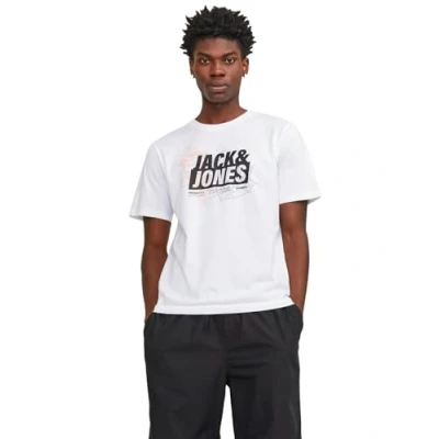 Imagen de Jack &amp; Jones Camiseta estampada, Hombre, Talla: Medium, White