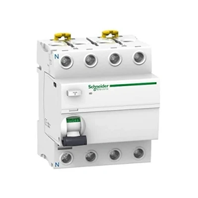 Imagen de Schneider Electric A9R16440 iID Interruptor Diferencial, Clase AC, 4P, 40A, 500mA, 73.5mm x 72mm 91mm, Blanco