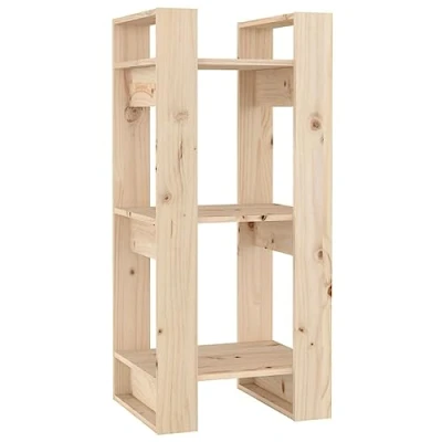 Imagen de vidaXL Estantería/Divisor de Espacios Armario Estante Libros Librería Achivador Separador Partición Mueble Madera Maciza Pino 41x35x91 cm