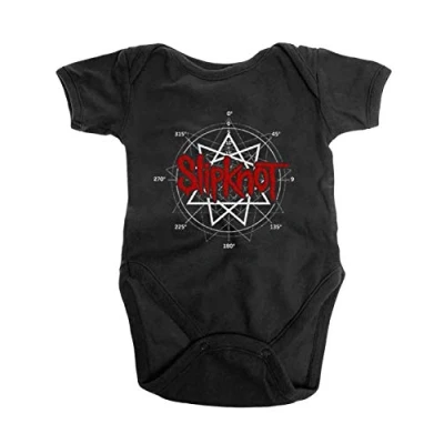 Imagen de Slipknot Crezca El Bebé Star Band Logo Nuevo Oficial Negro 0 To 24 Months Size X Large (18 months)