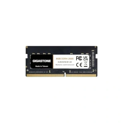 Imagen de 【DDR4 RAM】 Gigastone Memoria Ram Portátil 8GB DDR4 2666MHz PC4 21300 CL19 1.2V SODIMM 260 Pin sin búfer ECC Módulo de Actualización (ÚNICAMENTE Portátil)
