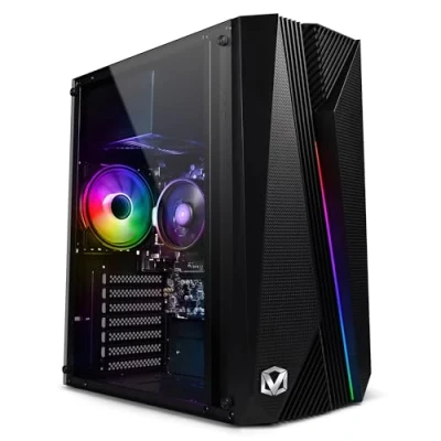 Imagen de Vibox I 99 PC Gaming Quad Core AMD Ryzen 3200G Procesador 4GHz Radeon Vega 8 Gráficos 16GB RAM 500GB NVMe M.2 SSD Linux OS WiFi