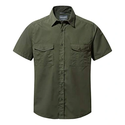 Imagen de Craghoppers Kiwi Short Sleeve Shirt, Camiseta para Senderismo Hombre, Cedar, 50