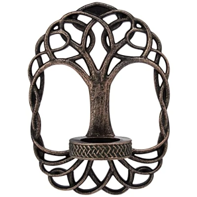 Imagen de Nemesis Now D2415G6 Candelabro (23 cm), diseño de árbol la Vida, Color Bronce