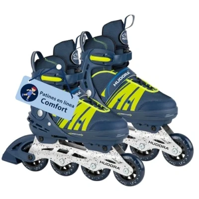 Imagen de HUDORA Patines en línea Comfort para niños y jóvenes Diferentes tamaños hasta 6 Anchura Longitud Ajustable Transpirable