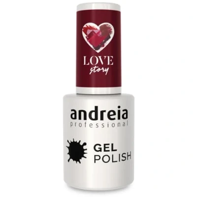 Imagen de Andreia Pintauñas Semipermanentes Esmalte Semipermanente Profesional para Uñas de Gel Manicura con Brillo Intenso que Dura Hasta 4 Semanas Color 304 Roja Sombras Rosa 10,5 ml