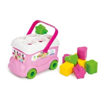 Imagen de Clementoni Baby Disney Minnie Mouse autobús con piezas para encajar, a partir de 10 meses (14933)