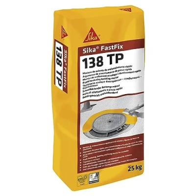 Imagen de Sika mortero cementoso FastFix 138 TP gris oscuro nivelación, fijación y apoyo superficies de hormigón endurecimiento rápido 25 kg