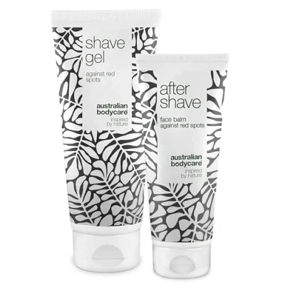 Imagen de Kit de afeitado para hombres con aceite árbol té Gel afeitar y loción aftershave afeitados suaves cómodos Ideal pieles sensibles Fórmula hidratante