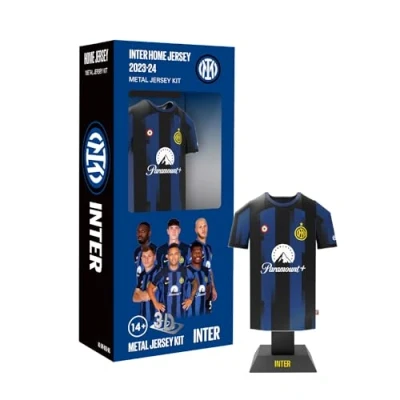 Imagen de Inter Maglia Home Camiseta casa 2023 2024 Miniatura de Aluminio con Funda Montaje, Adultos Unisex, Blue Jersey