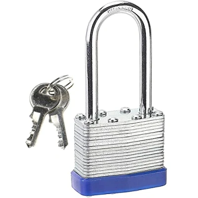 Imagen de CL Link Candados de grillete largo con llaves, candado resistente a la intemperie para exteriores, intemperie, laminado taquilla gimnasio, escuela, garaje, valla, cobertizo