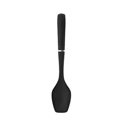 Imagen de Jata AC2 Cucharón de Nylon, Mango Ergonómico Silicona, Antideslizante, Apto Lavavajillas, Resistencia 240, Negro