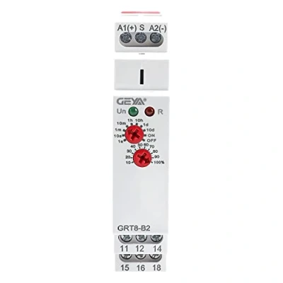 Imagen de GEYA Retardo apagado Relé de tiempo función única 2Contactos 16A electrónico temporizador (GRT8 B2,AC/DC12V 240V)