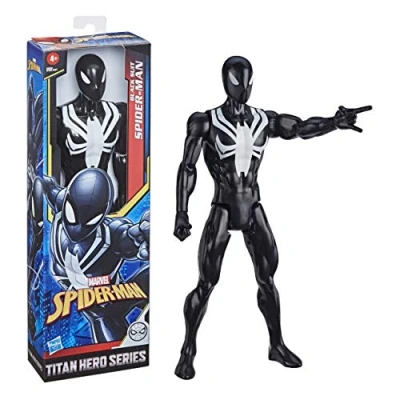 Imagen de Marvel Spider Man Figura Spiderman Web Warriors Titan con 5 Puntos DE ARTICULACIÓN 30 CM Mod. SDOS, Color Multicolor. (Hasbro E73295L2)