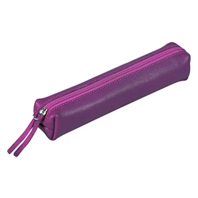 Imagen de Clairefontaine 410030C Estuche Slim Kleo Pathra 19,5 x 2,5 4 cm, piel de cordero, bronce