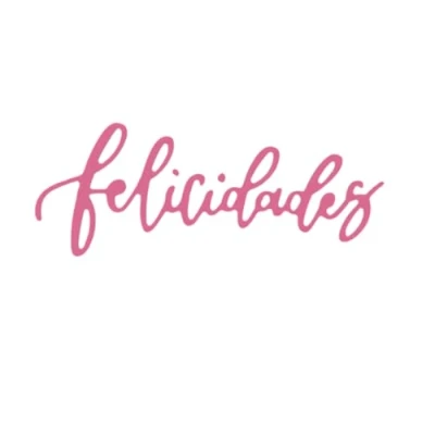 Imagen de Craftelier Troquel en Español con Mensaje de &quot;Felicidades&quot; Palabra Clásica Ideal para Proyectos Tarjetería, Scrapbooking y otras Manualidades Tamaño Aprox. 7 x 2,74 cm Color Turquesa